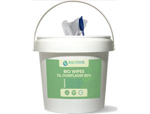 Bactitox Bio Wipes til desinfeksjon 80% (300 stk/bøtte) | Overflatedesinfeks 
